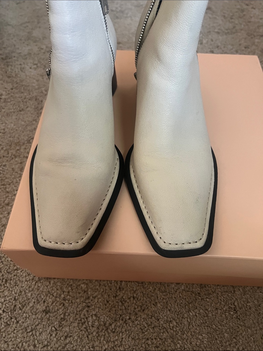 Caverley Cardia Ivory Boots